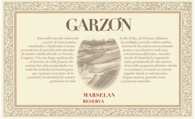 Bodega Garzon 2021 Marselan Reserva, Uruguay