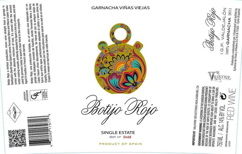 Frontonio 'Botijo Rojo' Garnacha
