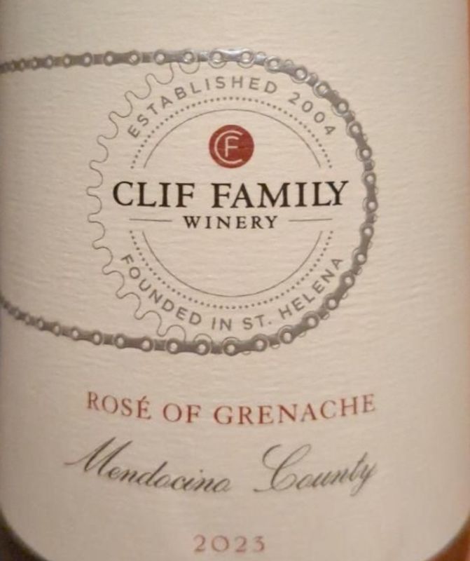 Clif Family Wines 2023 Rose of Grenache, Mendocino