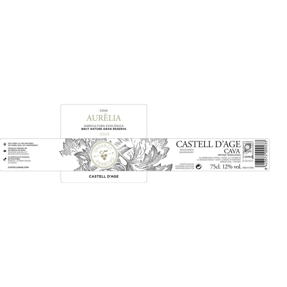 Castell d'Age Cava Aurelia 2020 Brut Nature Gran Reserva
