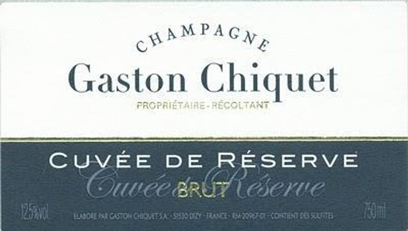 Gaston Chiquet "Cuvee De Reserve" 1er Cru Brut Champagne