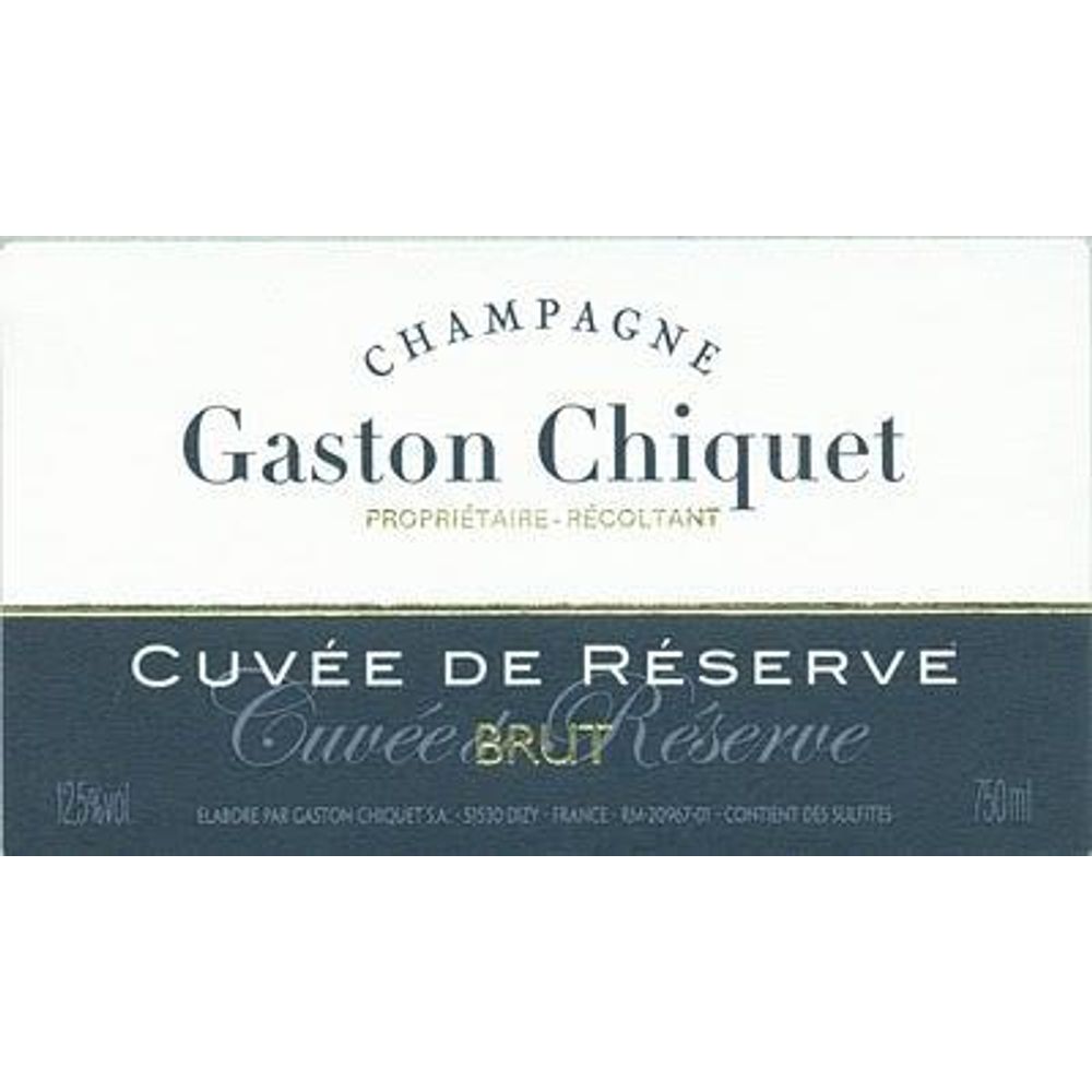 Gaston Chiquet "Cuvee De Reserve" 1er Cru Brut Champagne