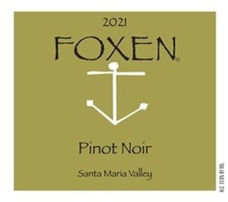 Foxen 2021 Pinot Noir, Santa Maria Valley