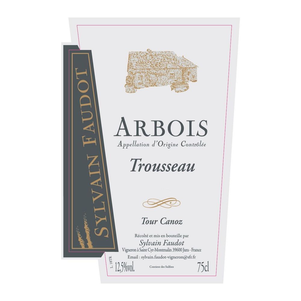 Domaine Faudot 2020 Arbois, Trousseau Tour Canoz