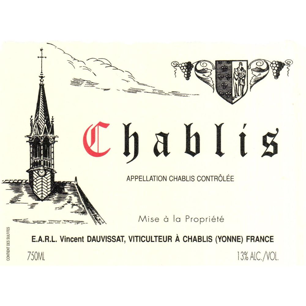 Dom Vincent Dauvissat Chablis 2023