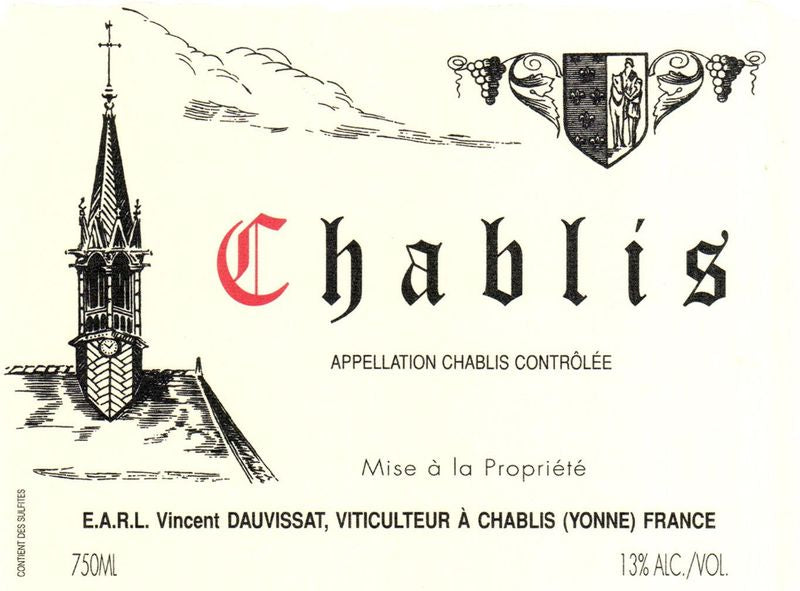 Dom Vincent Dauvissat Chablis 2023