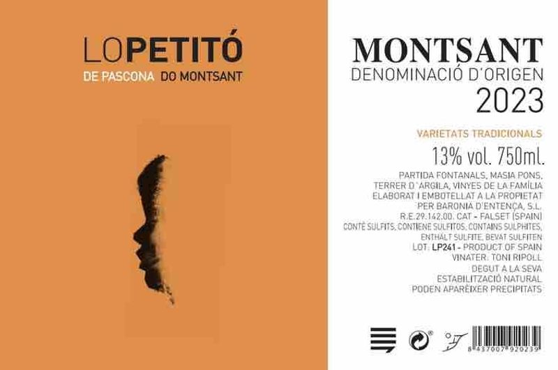 Pascona Lo Petito, Monsant Spain