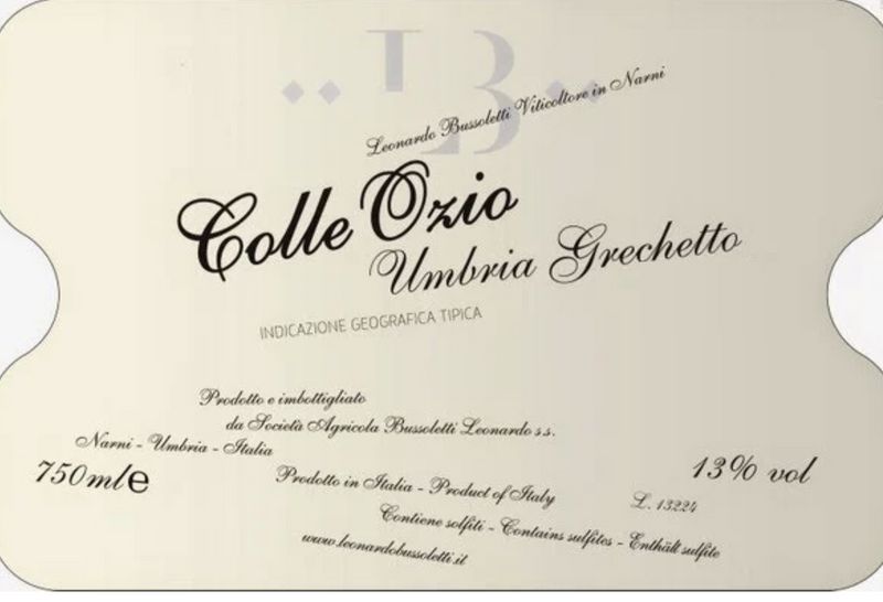 Leonardo Bussoletti 2022 Grechetto Colleozio