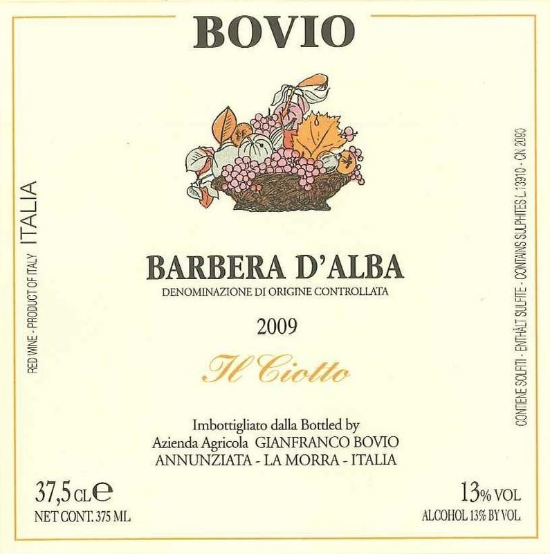 Bovio il Ciotto Barbera d'Alba