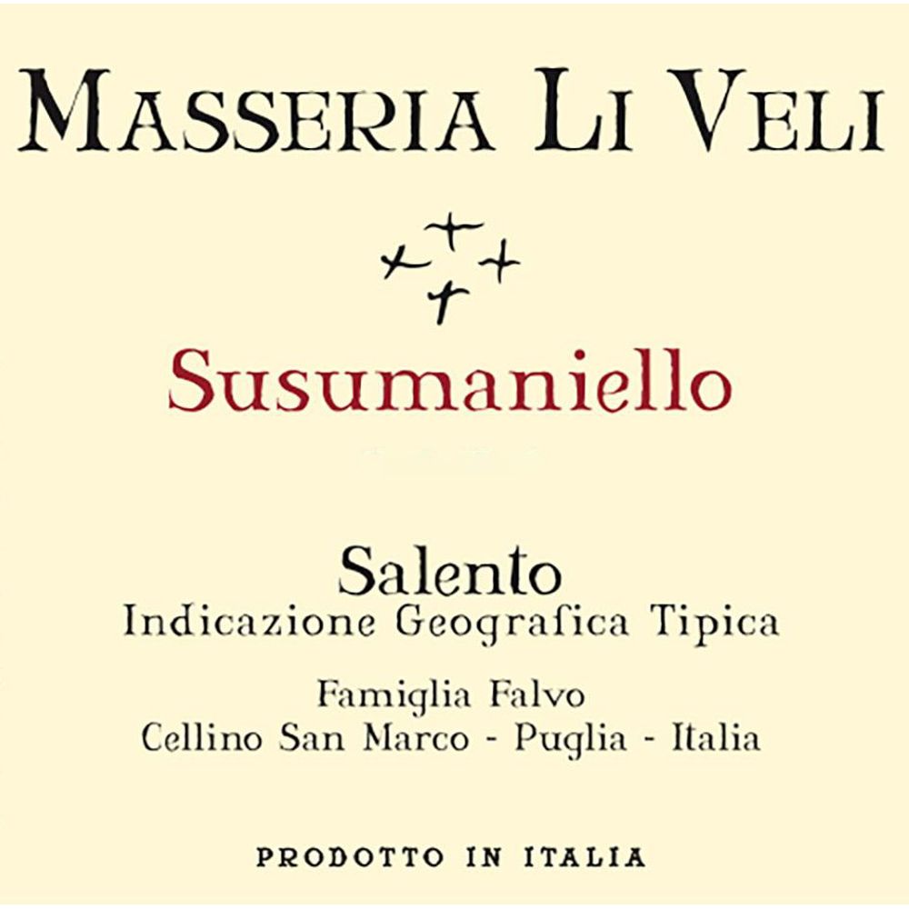 Masseria Li Veli 2023 "Askos" Susumaniello, Salento IGT