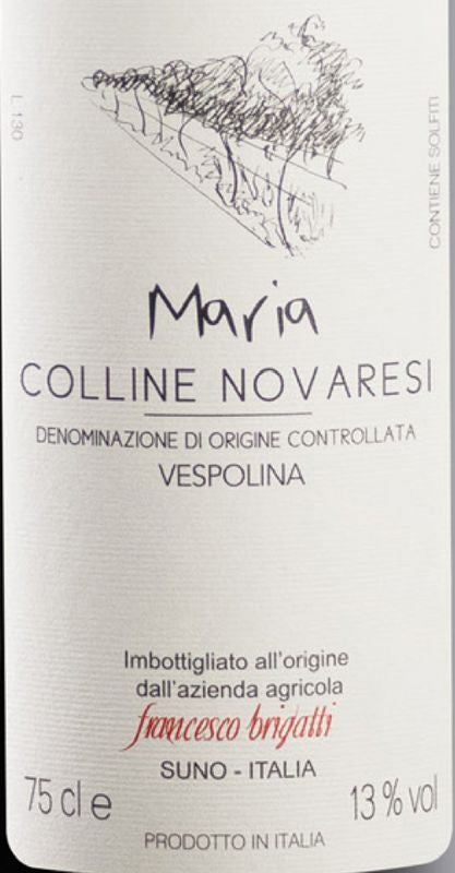 Francesco Brigatti 2022 'Maria' Vespolina, Colline Novaresi, Piedmont, Italy