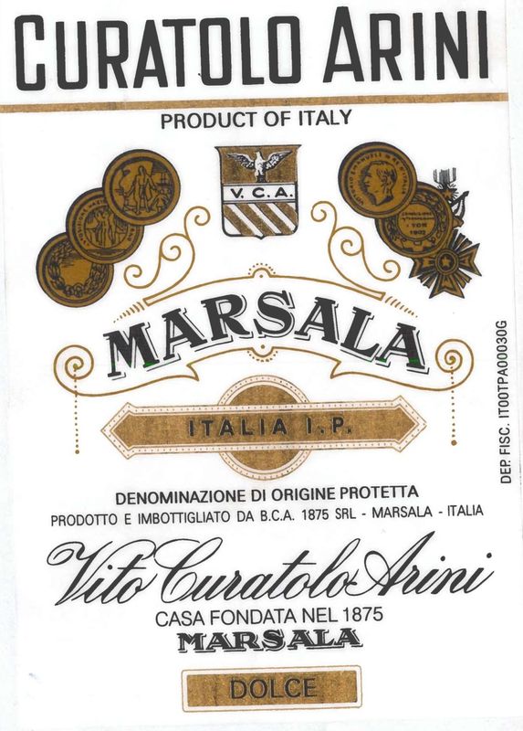 Vito Curatolo Arini Marsala Fine Secco