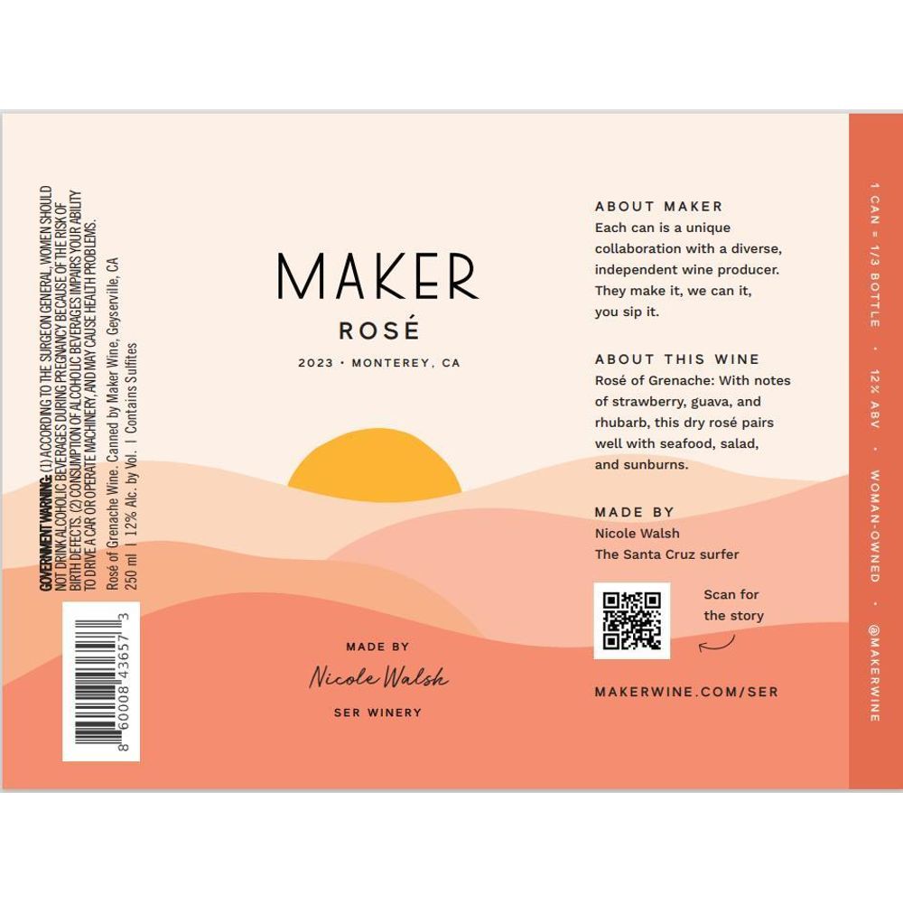 Maker Ser Winery Rose (Can)