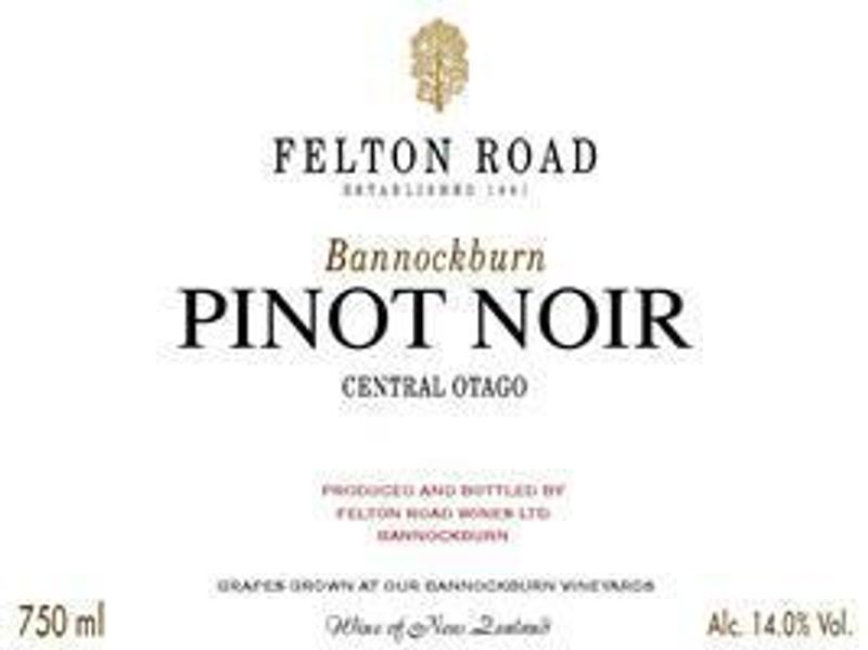 Felton Road Bannockburn Pinot Noir