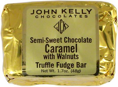 JKC Truffle Fudge Bar Semi Sweet Caramel w/Walnuts