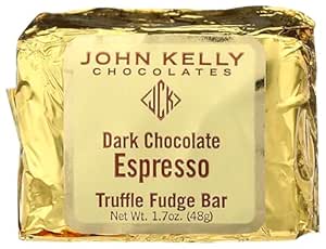 John Kelly Chocolate Truffle Fudge Bar Dark Chocolate Espresso