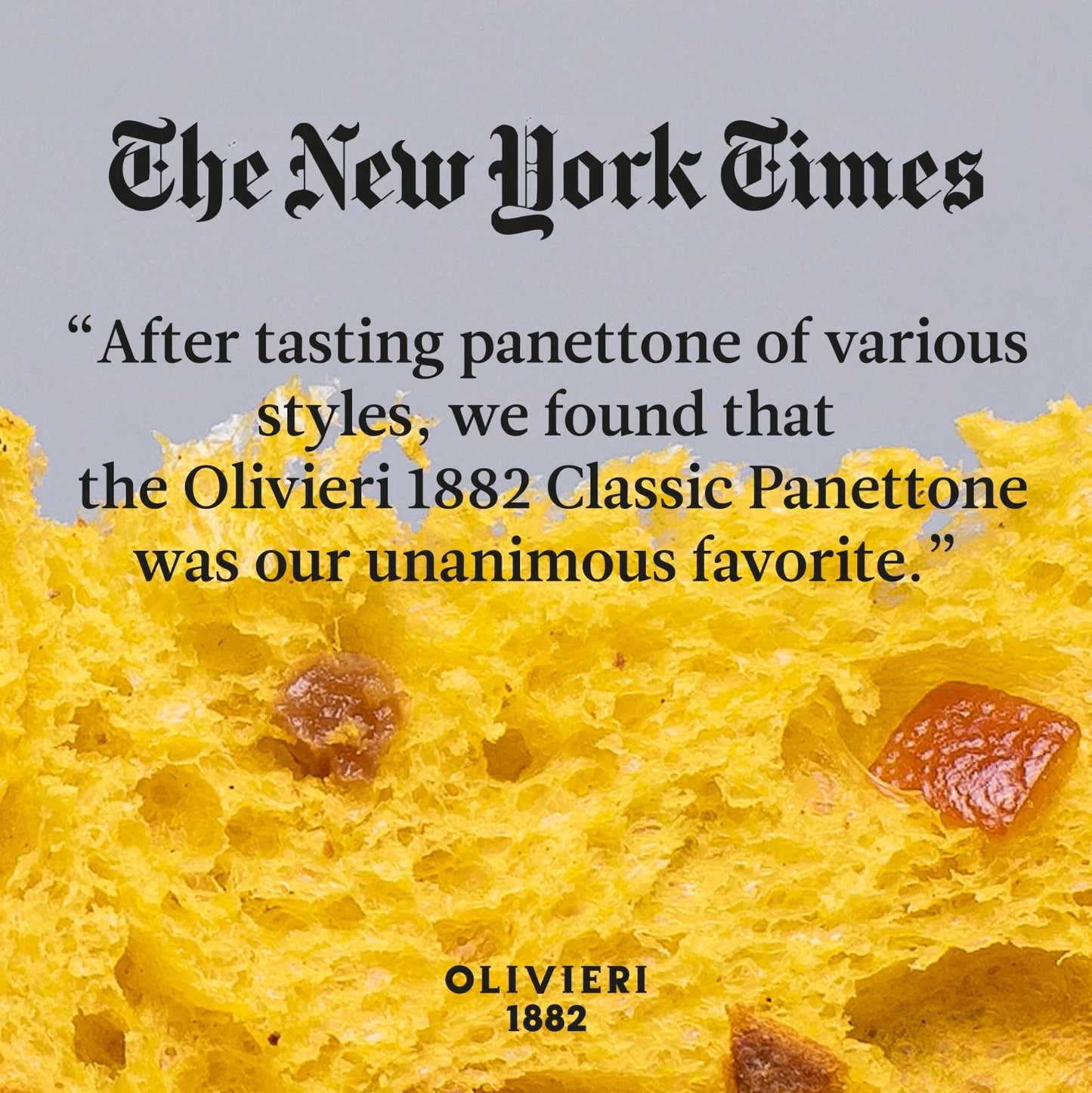 Olivieri 1882 Classic Panettone (1Kg, serves 8 - 10)