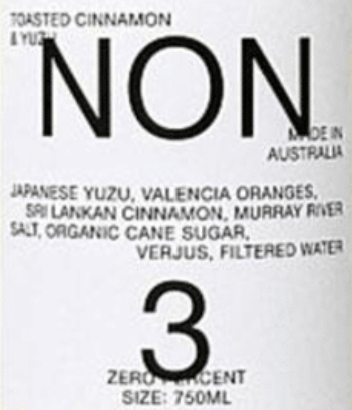 NON3 Toasted Cinnamon & Yuzu (Non Alc)