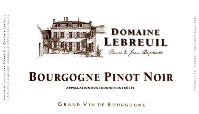 Lebreuil 2022 Bourgogne Rouge