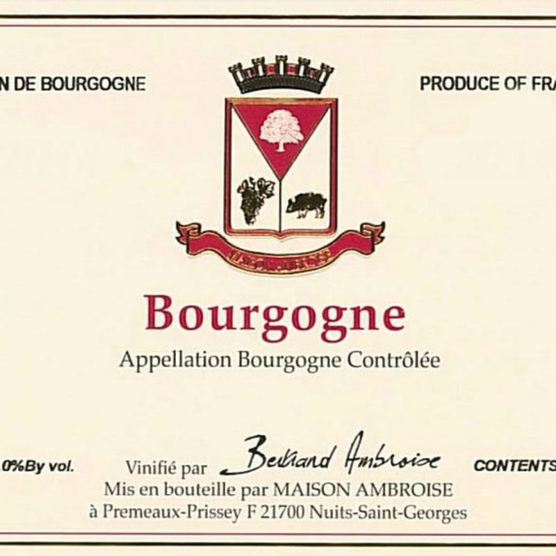 Ambroise 2021 Bourgogne Rouge