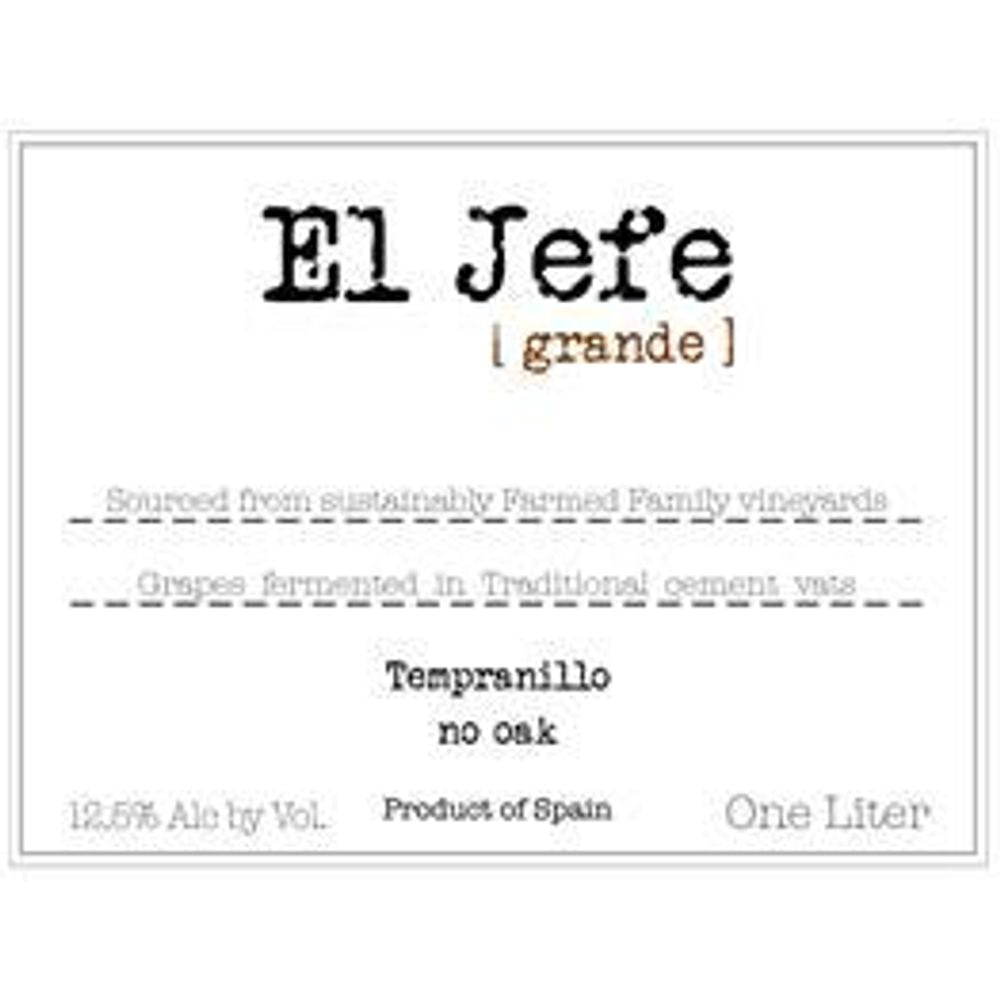 El Jefe Vino Tempranillo Castilla Y Leon 2025