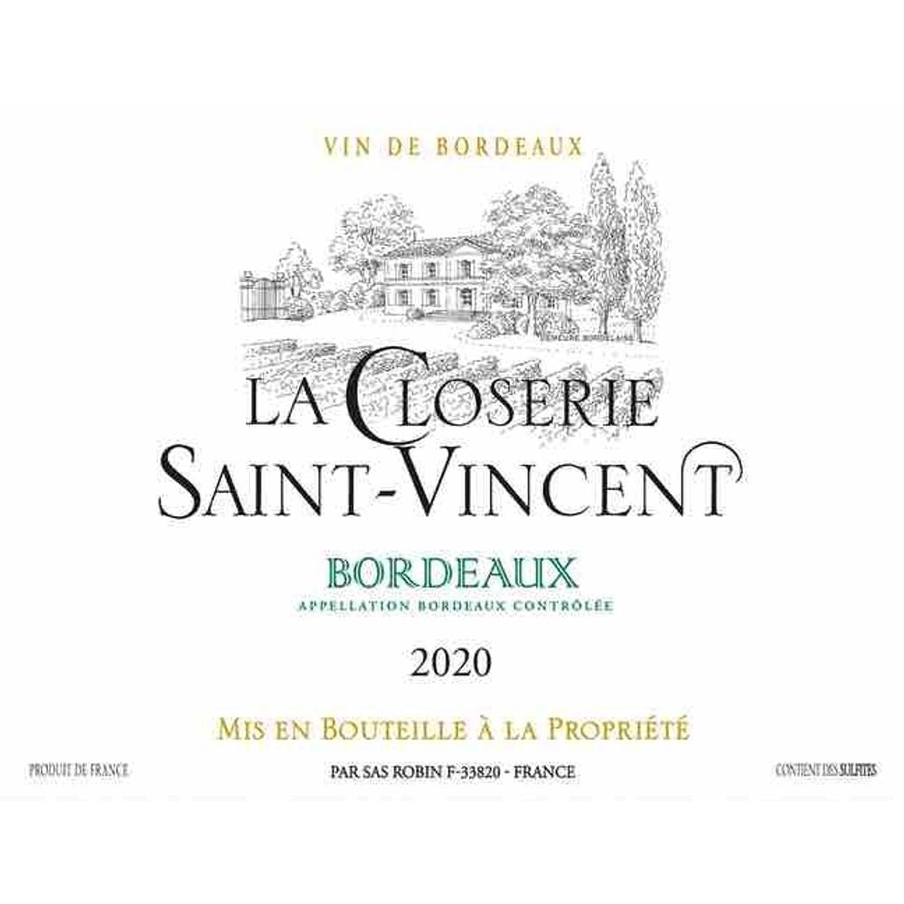 Le Closerie Saint-Vincent 2020 Bordeaux Blanc