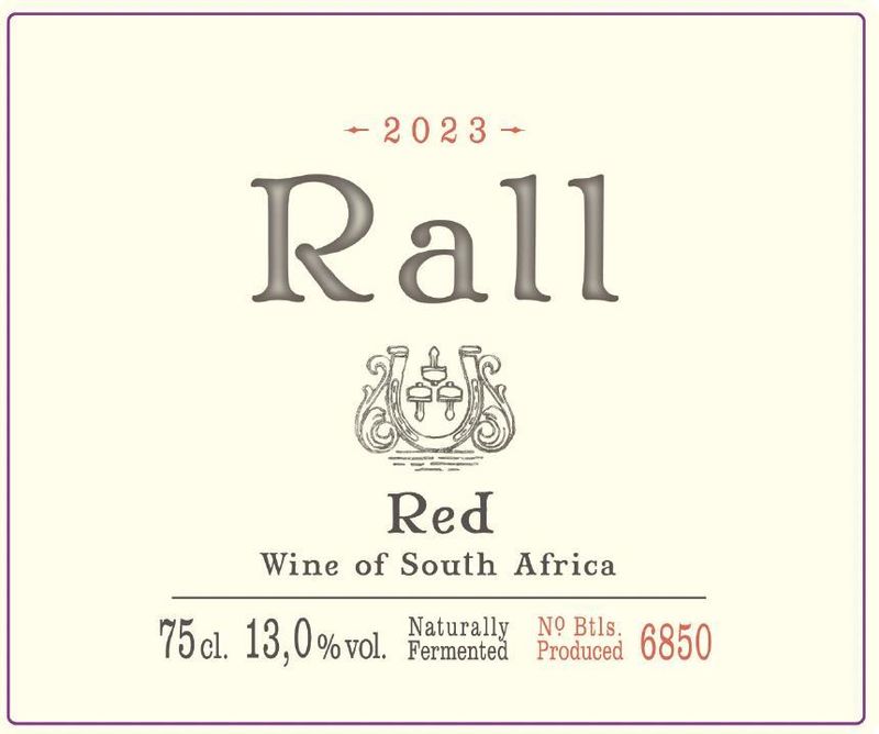 Rall Wines 2023 Red Swartland, South Africa