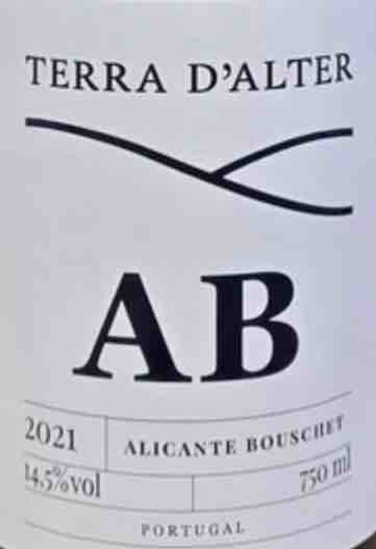 Terra d'Alter 2021 Alicante Bouschet, Alentejo Portugal