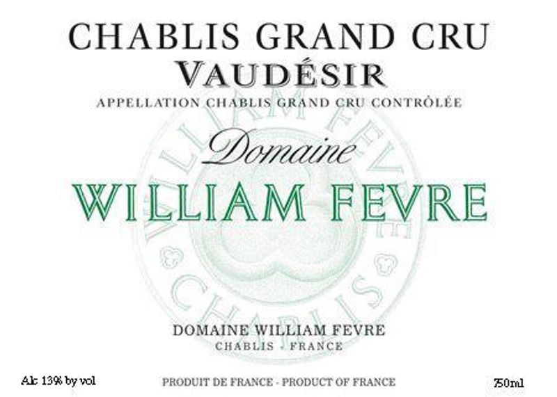 William Fevre '20 Chablis Gr Cr Vaudesir