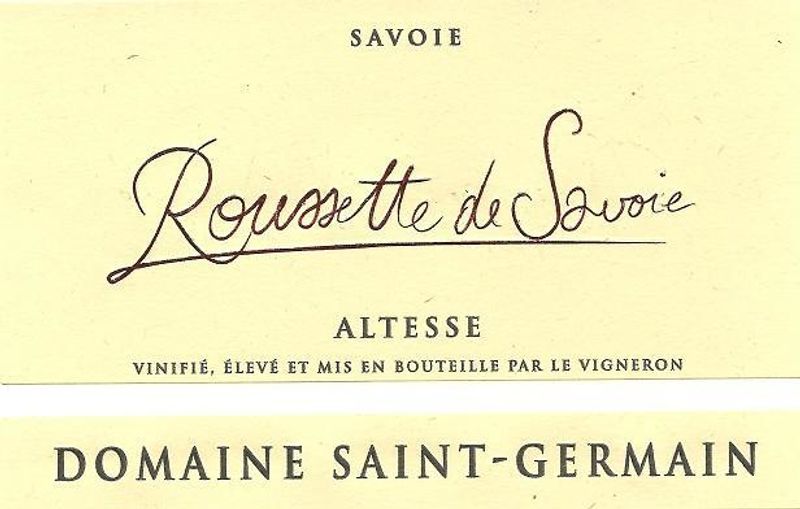 Dom. Saint Germain Rousette de Savoie Blanc