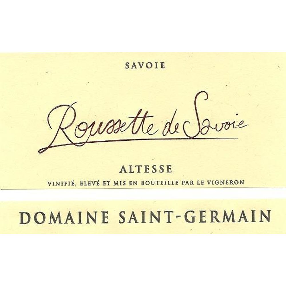 Dom. Saint Germain Rousette de Savoie Blanc