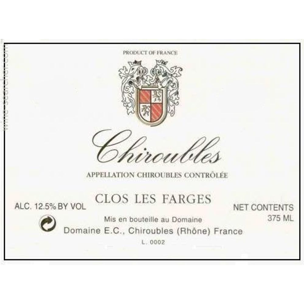 Dom Cheysson Chiroubles Clos Les Farges 2023