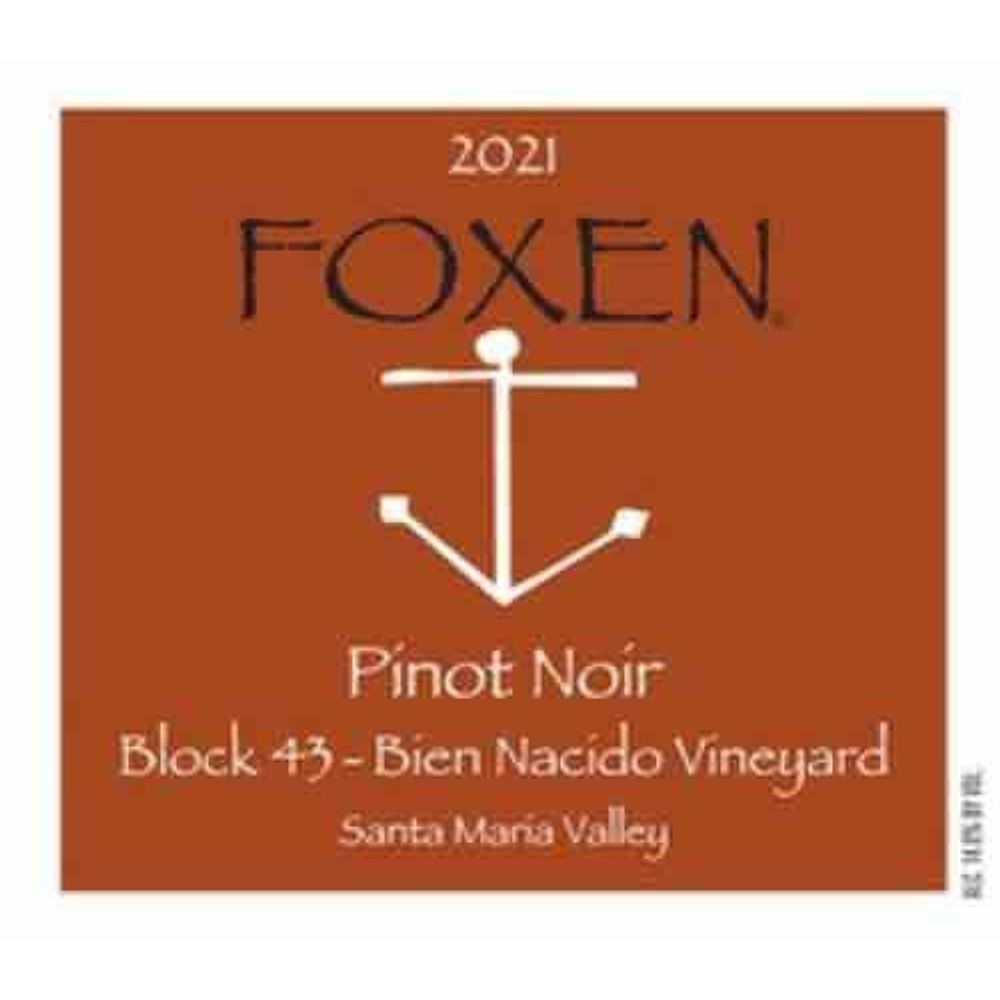 Foxen 2021 Bien Nacido Block 43 Pinot Noir