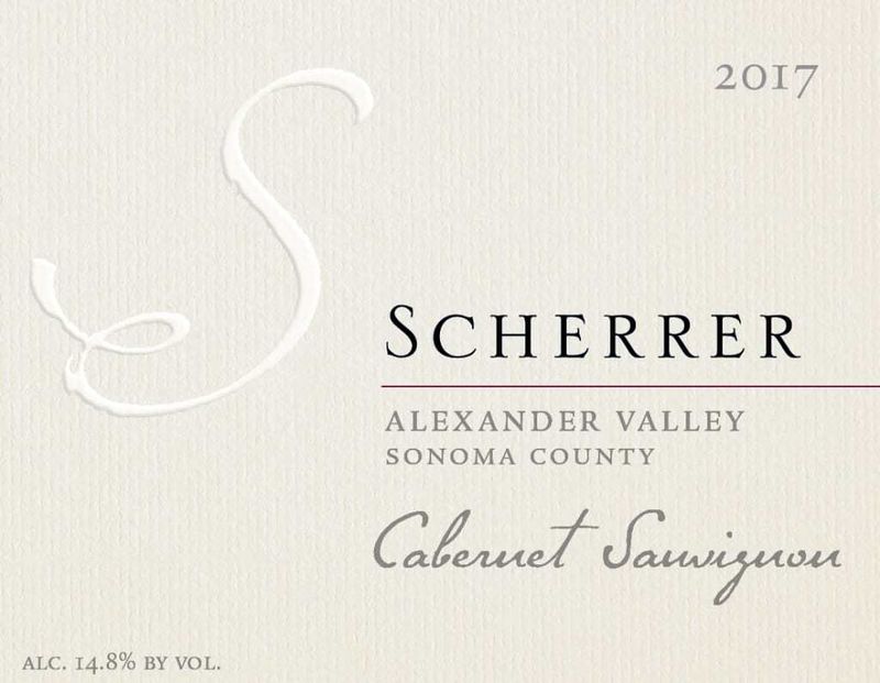 Scherrer 2018 Alexander Valley Cabernet