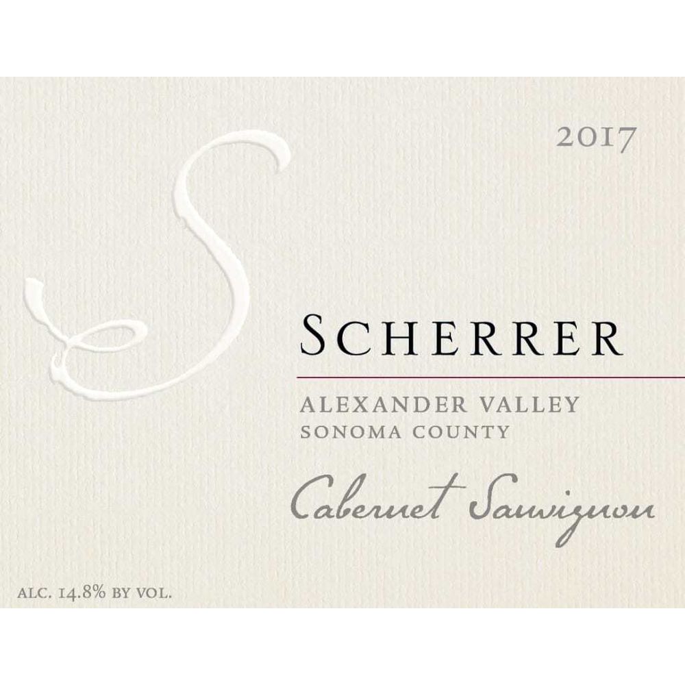 Scherrer 2018 Alexander Valley Cabernet