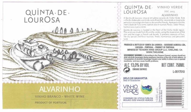 Quinta de Lourosa 2023 Vinho Verde Alvarinho