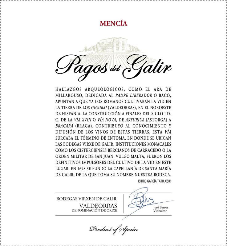 Virgen del Galir 2022 Pagos del Galir Mencia