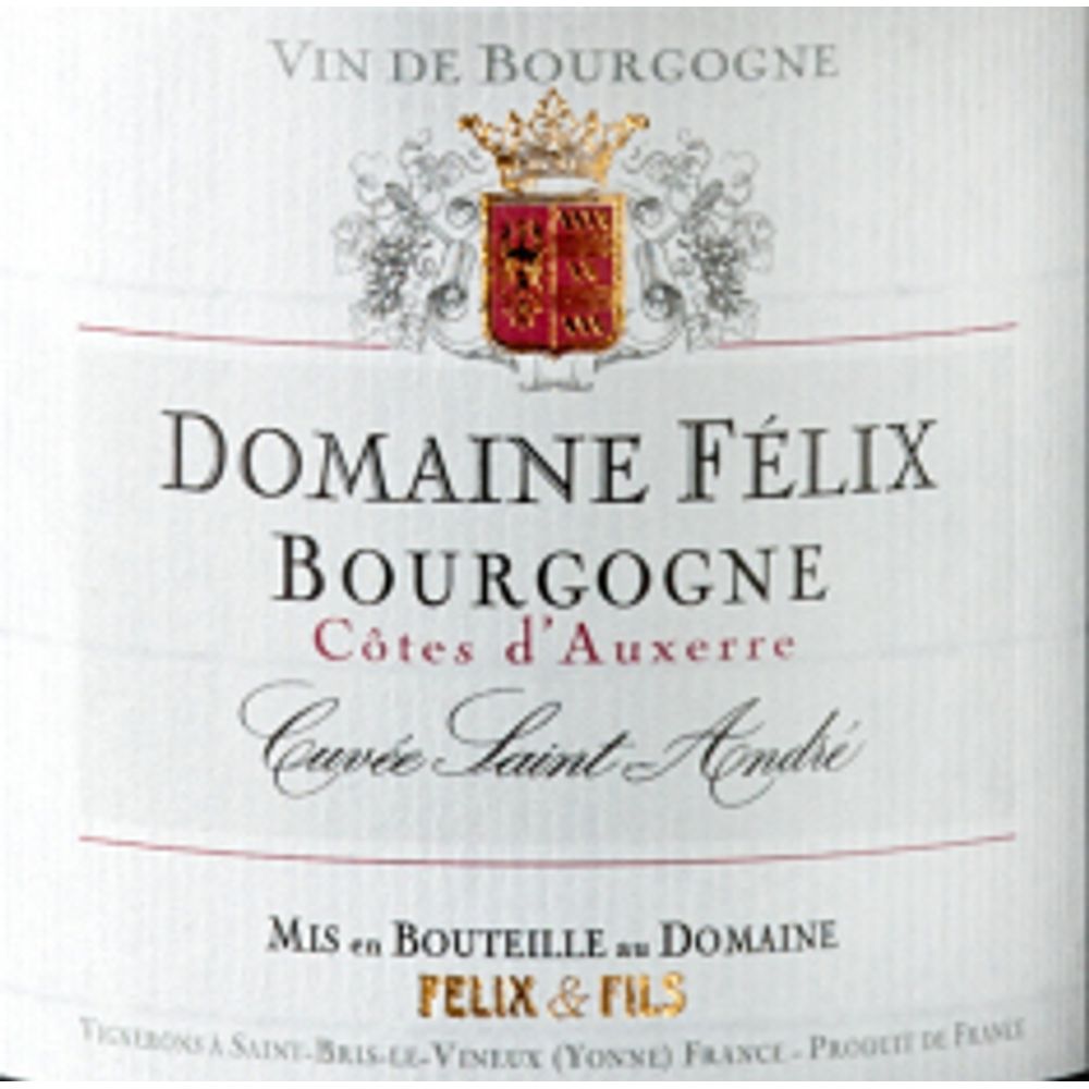 Domaine Felix Cotes D'Auxerre 2022 Bourgogne Rouge