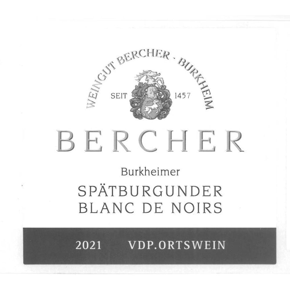 Weingut Bercher 2021 Burkheimer Spatburgunder Blanc de Noirs, Baden, Germany