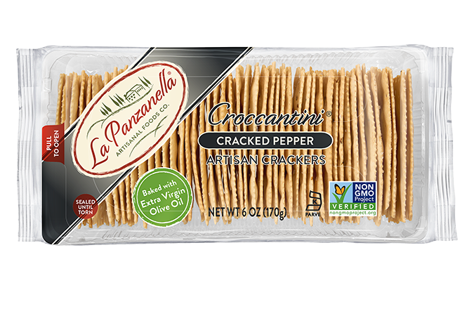 La Panzanella Cracked Pepper Flatbreads MINI