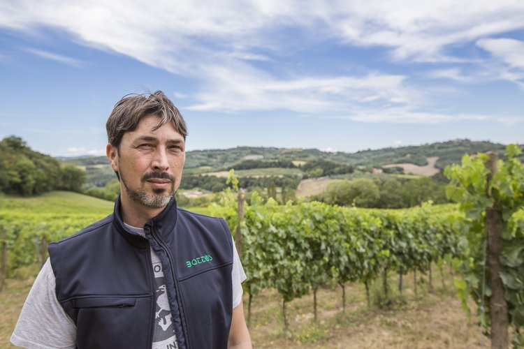 Bussoletti in his vineyard