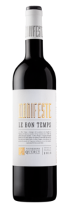 wine bottle: Vignerons des Quercy "Manifeste Le Bon Temps" red blend