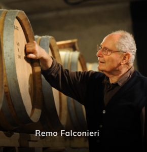 Remo Galconieri in his barrel room