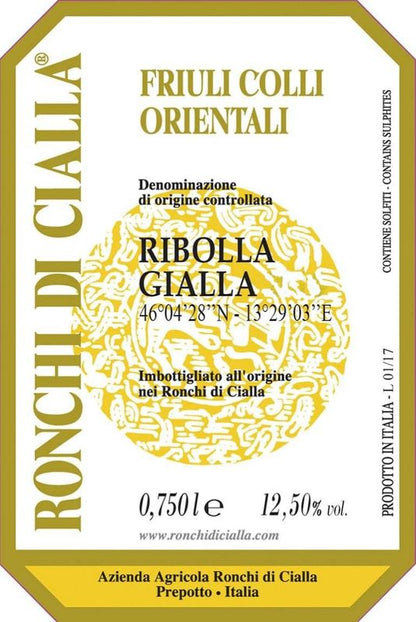Ronchi di Cialla 2024 Ribolla Gialla DOC