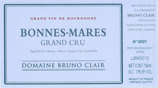 Dom. Bruno Clair 2013 Bonnes-Mares Grand Cru