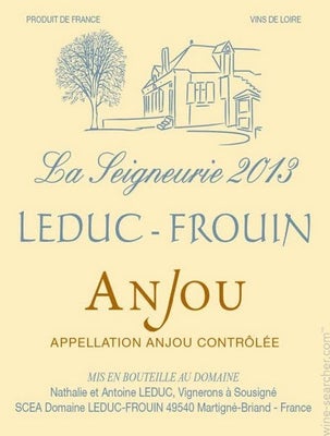 Leduc Frouin 2024 Anjou Chenin Blanc La Seigneurie
