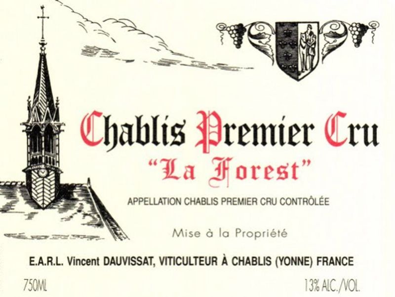 Domaine Vincent Dauvissat Chablis "La Forest" 1er Cru 2020