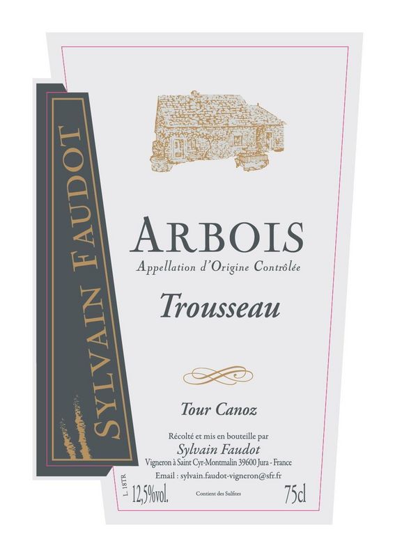 Domaine Faudot 2020 Arbois, Trousseau Tour Canoz