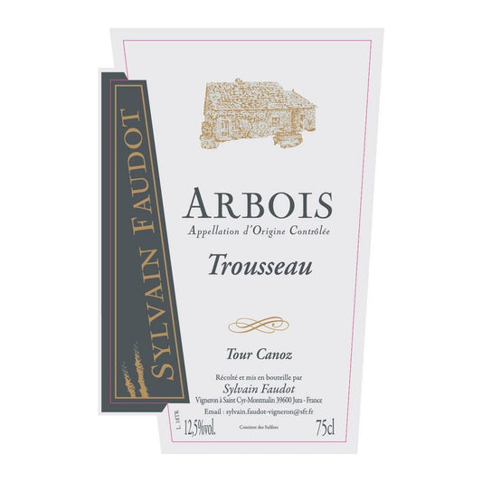 Domaine Faudot 2020 Arbois, Trousseau Tour Canoz