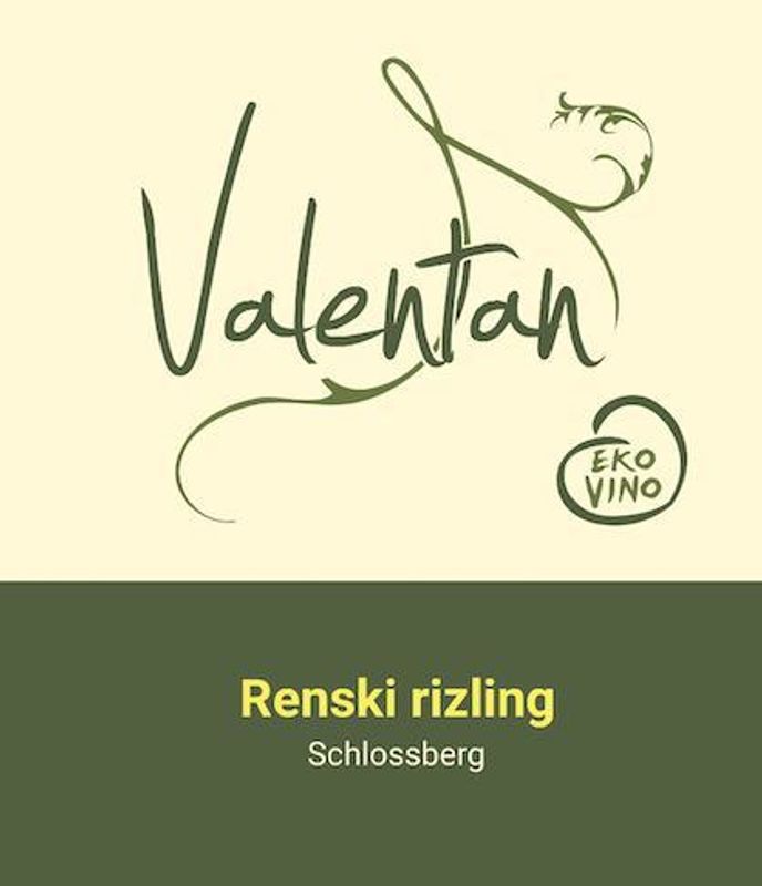 Valentan 2019 Renski Rizling Schlossberg Slovenia Stajerska